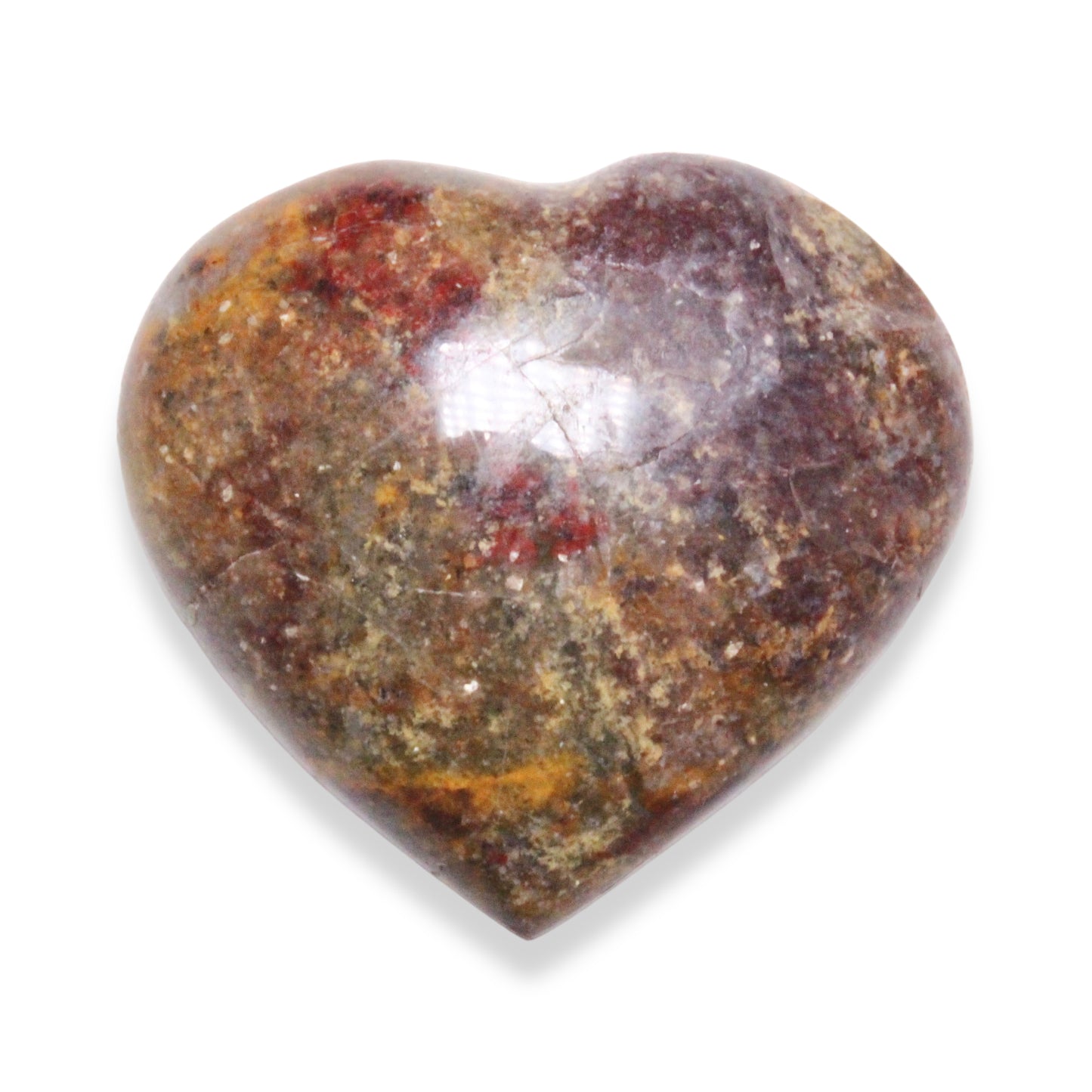 Klein hart in een rode opaal met een eenheid