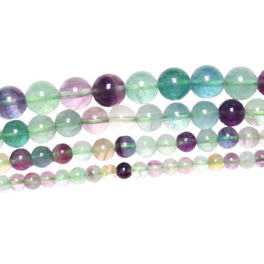 Multicolored fluorite pearl wire