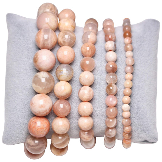 Pink moonstone bracelet