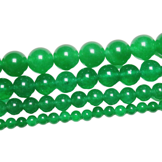 Green agate pearl wire