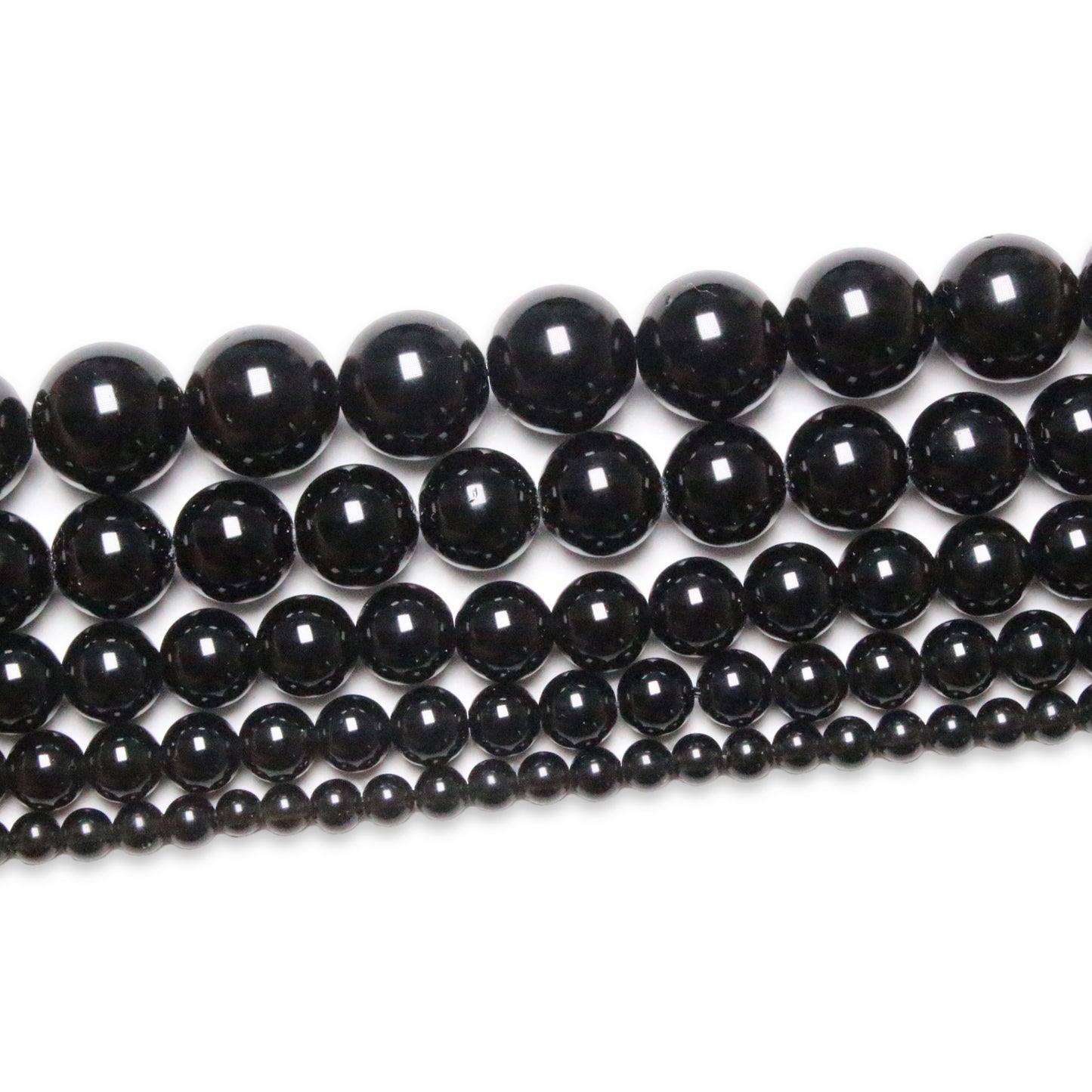 Schwarzer Wirbelsäure -Perle -Draht