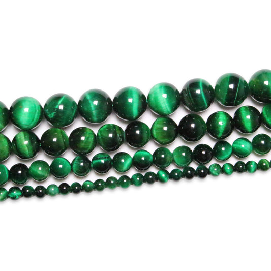 Tinted green tiger pearl wire