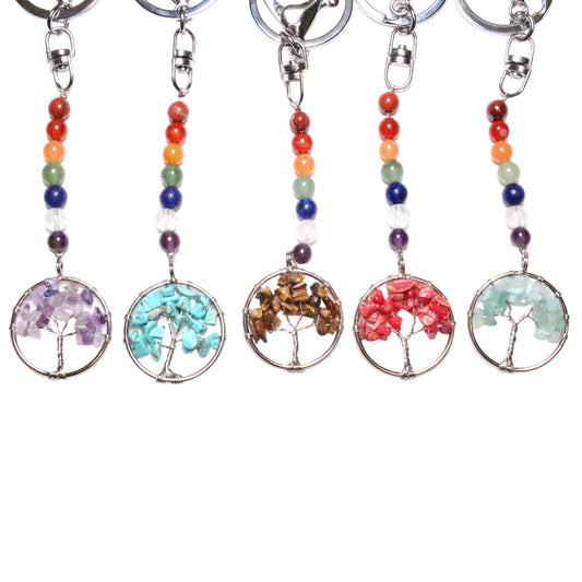 Key holder Tree of Life 7 Chakras