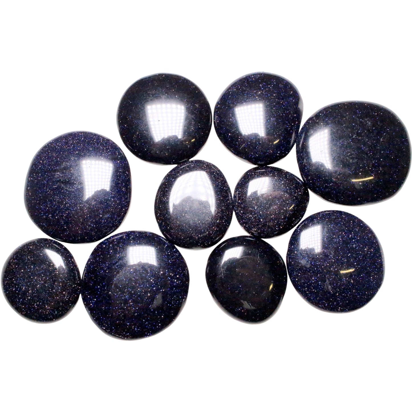 Oval Cabochon in Night Stone Synthesis