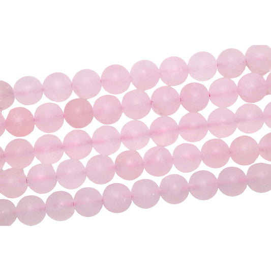 Matt pink quartz pearl